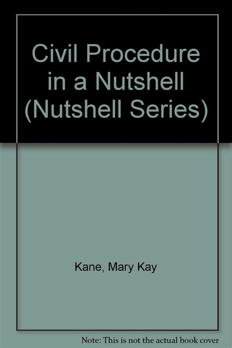 Civil Procedure Nutshell Mary Kane PDF