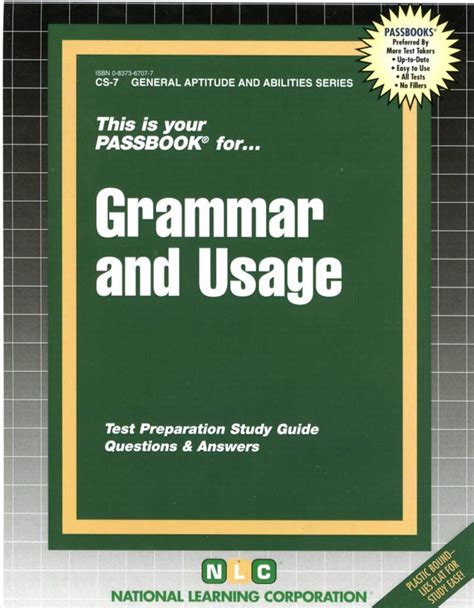 Civil Service Grammar and Usage Passbook Career Examnination Series Kindle Editon