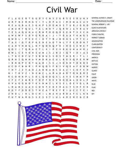 Civil War Circle Word Search With Answers Epub