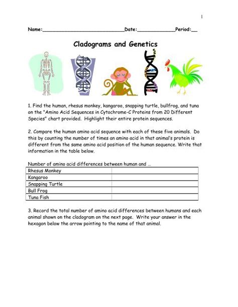 Cladograms And Genetics Answer Key Reader