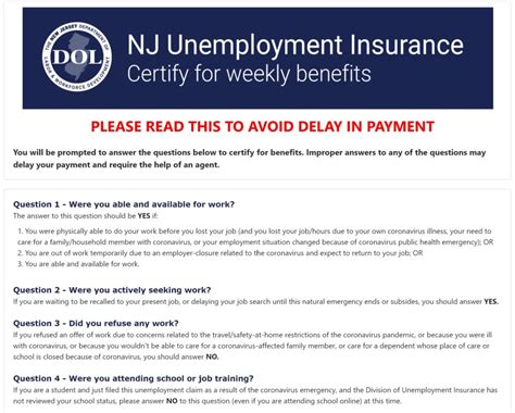 Claim Unemployment Benefits New Jersey: A Comprehensive Guide