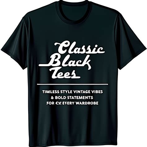 Classic Black Tee: