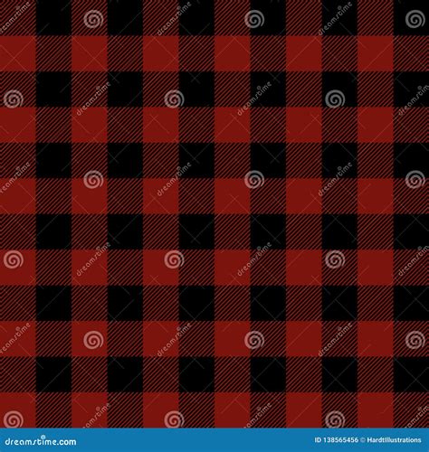 Classic Buffalo Plaid Pattern: