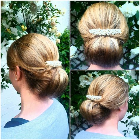 Classic Chignon with Ali Pearls: