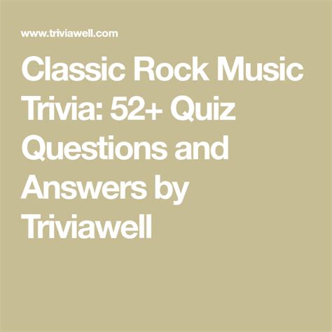 Classic Rock Questions And Answers Epub