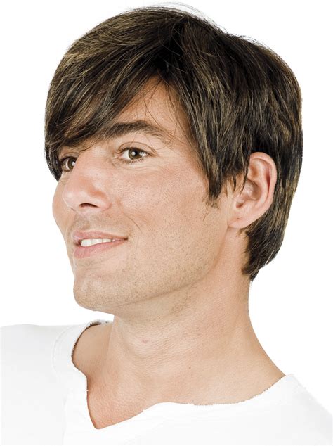 Classic Straight Hand Tied Short Men Wigs That Look Natural