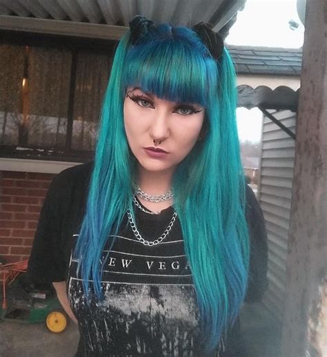 Classic Teal Pigtails: