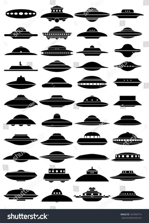 Classic UFO silhouettes: