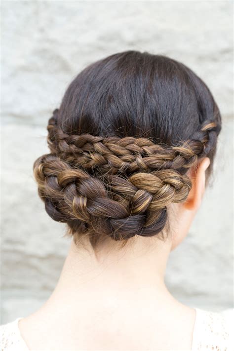 Classic braid bun: