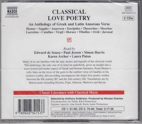 Classical Love Poetry An Anthology of Greek and Latin Amorous Verse Kindle Editon