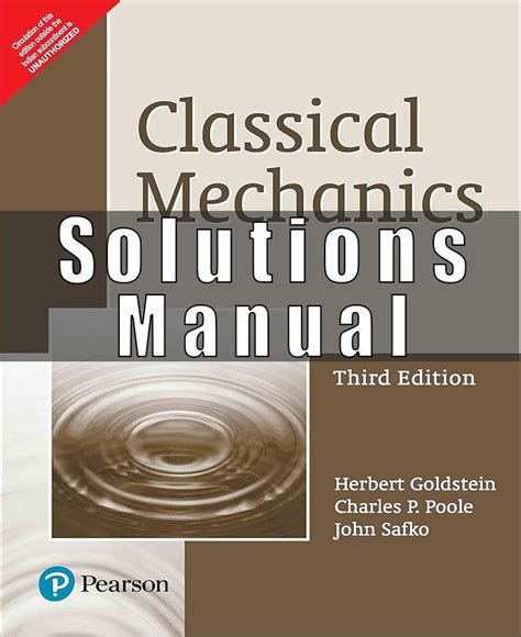 Classical Mechanics Goldstein Solution Manual PDF