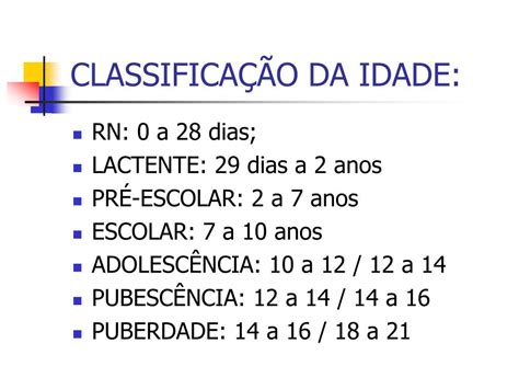 Classificação por Idade