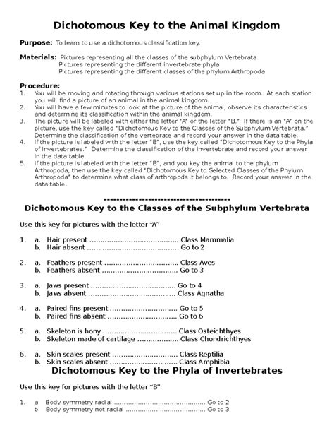 Classification Lab Answer Key Kindle Editon