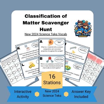 Classification Of Matter Scavenger Hunt Answers Epub