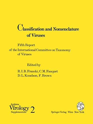 Classification and Nomenclature of Viruses 5th Report of the International Committee on Taxonomy of Epub