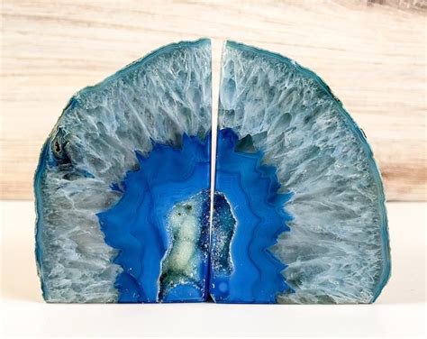 Clean the geode bookends: