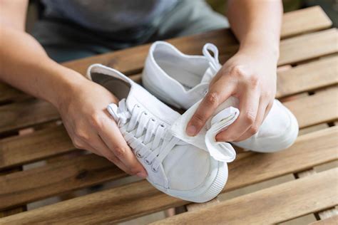 Clean the shoes gently: