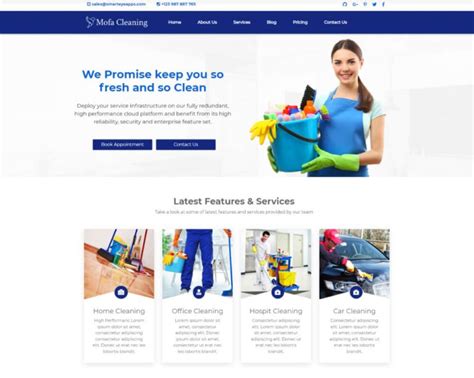 Cleaning Service Website Template