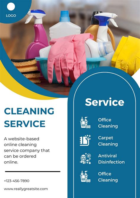 Cleaning Services Leaflet Templates
