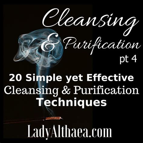 Cleansing and Purification