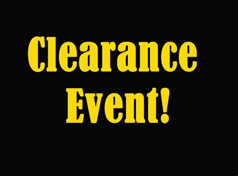 Clearance Event