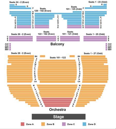 Clemens Center Seating Chart