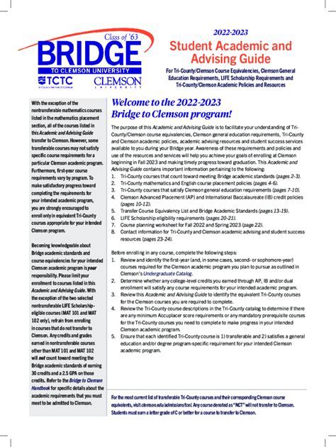 Clemson Gen Ed Requirements: A Comprehensive Guide for Students