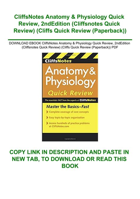 Cliffs Quick Review Anatomy and Physiology Cliffs quick review Kindle Editon