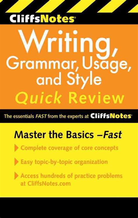 CliffsNotes Writing Grammar, Usage, and Style Quick Review Kindle Editon