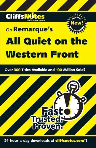 CliffsNotes on Remarque s All Quiet on the Western Front Dummies Trade Doc