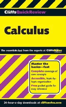 CliffsQuickReview Calculus Kindle Editon