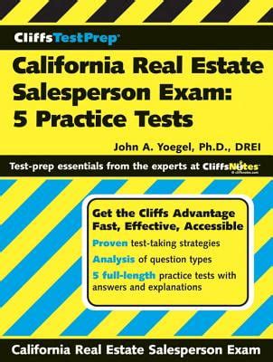 CliffsTestPrep California Real Estate Salesperson Exam 5 Practice Tests PDF