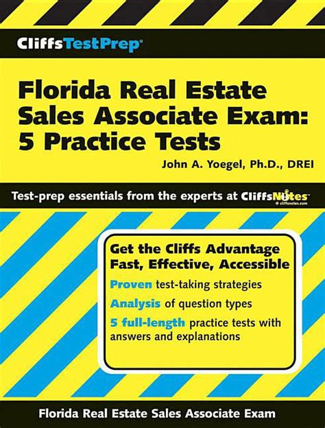 CliffsTestPrep Florida Real Estate Sales Associate Exam 5 Practice Tests Doc