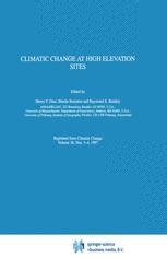 Climatic Change at High Elevation Sites 1 Ed. 97 PDF