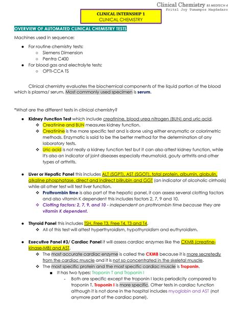 Clinical Chemistry Case Studies Answers Doc