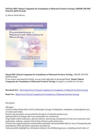 Clinical Companion for Foundations of Maternal-Newborn Nursing Epub