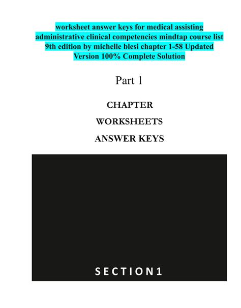 Clinical Medical Assisting Work Answer Key Reader