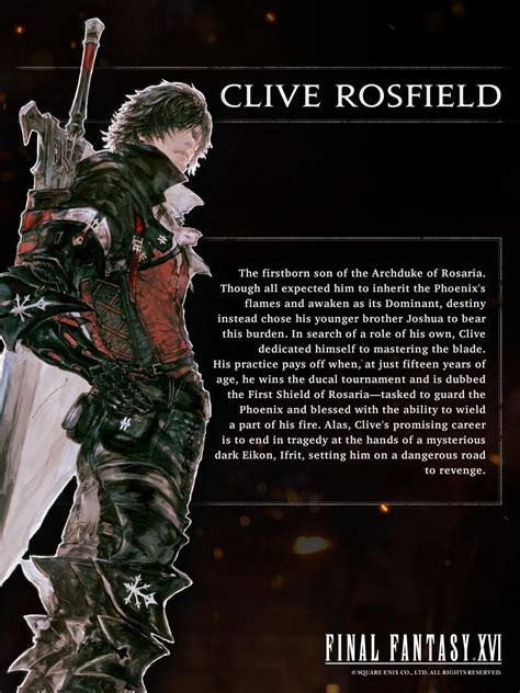 Clive Rosfield: The Firstborn of Rosaria