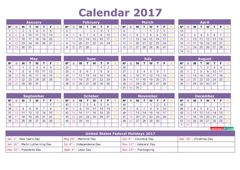 Close Home 2017 Day  Calendar PDF