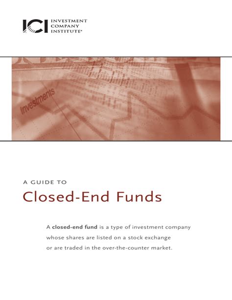 Closed End Muni Funds: A Comprehensive Guide for Investors