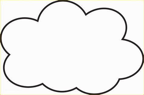 Cloud Outline Printable