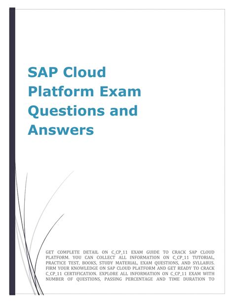 Cloud Platform Exam Questions And Answers Doc