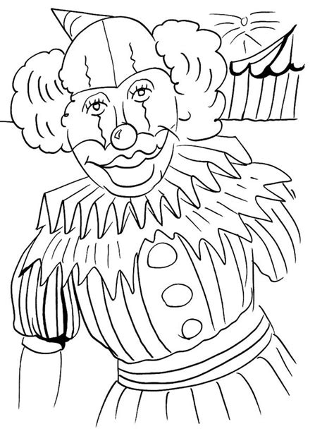 Clown Printable Coloring Pages