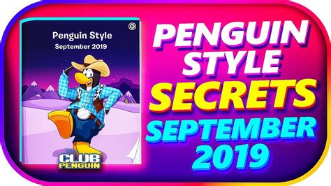 Club Penguin Catalog Secrets September 2019