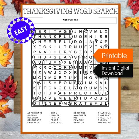 Clue Search Puzzles Thanksgiving Answers Epub