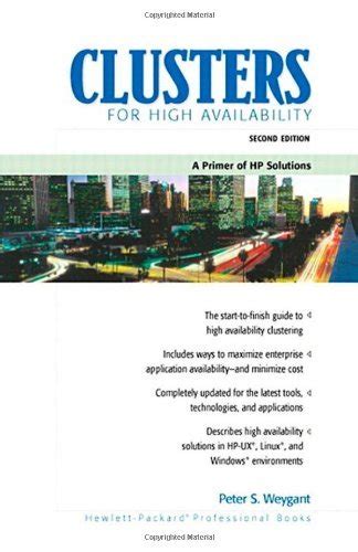 Clusters for High Availability A Primer of HP Solutions Kindle Editon