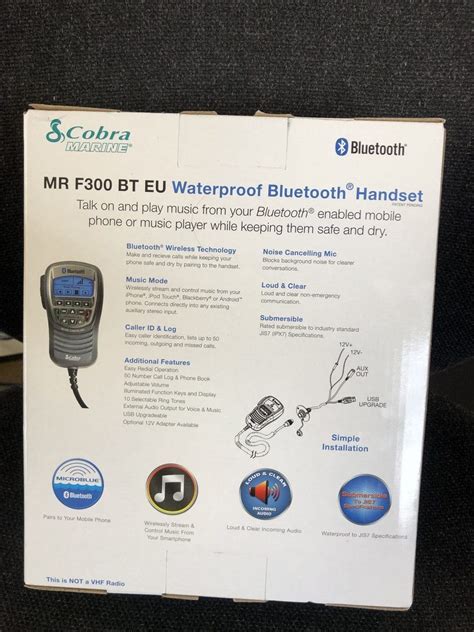 Cobra MR Waterproof Technology Bluetooth Enabled Epub