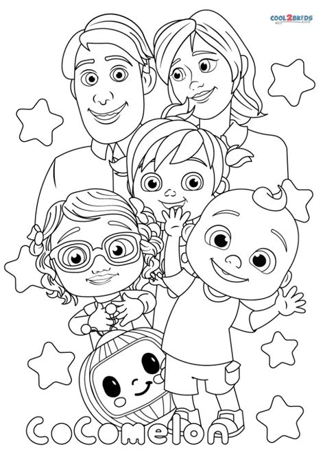 Cocomelon Coloring Pages Printable