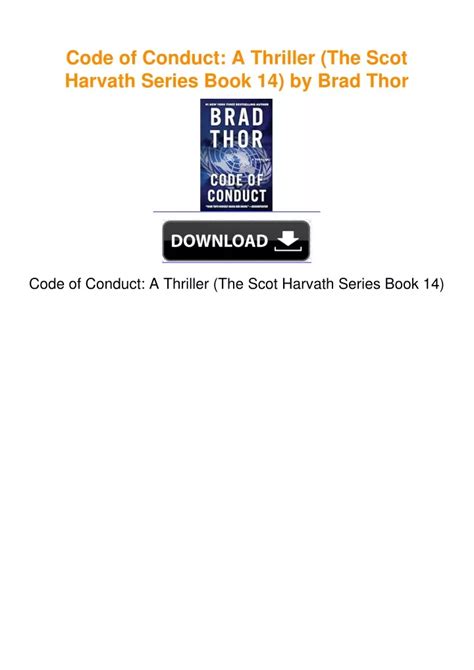 Code of Conduct A Thriller The Scot Harvath Series PDF