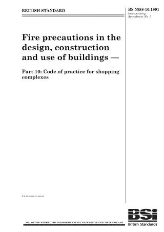 Code of Practice for Fire Precautions in Buildings 2007